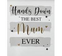 Cherry Orchard Hands Down the Best Mum Ever Mother's Day Card, Modern Gold Foil Text Design