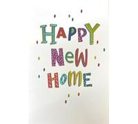Cherry Orchard Happy New Home Card, Colourful Letter Design with Confetti, Congratulations Message Inside, Housewarming Greeting