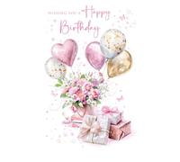 Cherry Orchard Ladies Happy Birthday Card, Birthday card for Her, from Birthday Bliss range.
