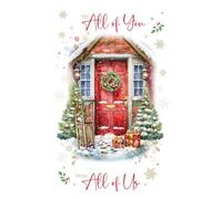Cherry Orchard | Luxury Christmas Card to All The Family | To All Of You From All of Us | Festive Front Door Design | Gorgeous Gold Foil Finish