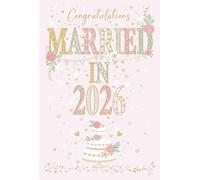 Cherry Orchard | Luxury Wedding Day Card - Married In 2026 | Wedding Congratulations Card | Elegant Embossed & Gold Foil Finish | Sentimental Verse Printed Inside on Premium Insert