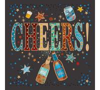 Cherry Orchard | Male Birthday Card | Birthday Card for Him | Colourful Design With Gold Foil & Embossed Finish | Complete with Envelope (CHEERS)