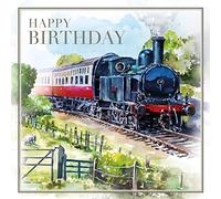 Cherry Orchard Male Happy Birthday Card - Steam Train