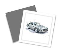 Cherry Orchard Male Silver Aston Martin Car Card