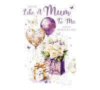 Cherry Orchard | Mother's Day Card | Like a Mum to Me | Step Mum | Mothering Sunday| Elegant White Rose Design | Luxury Insert | Complete with Envelope