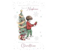 Cherry Orchard | Nephew Christmas Card | Christmas Card for a Special Nephew | Cute Festive Design | Charming Foil Finish | Complete with Envelope