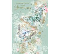 Cherry Orchard Our Anniversary Luxury Card with Gold Foil Detailing and Gold Envelope GRace Range