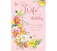 Cherry Orchard Pretty Floral Large Wife Birthday Card stunning design