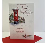 Cherry Orchard Son And Daughter At Christmas Card - Post Box