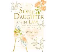 Cherry Orchard | Son and Daughter in Law Wedding Day Card | Elegant Wedding Day Card for Son | Gorgeous Champagne Glasses and Floral Detials | Gold Foil Font | Luxury Insert | Heartfelt Verse
