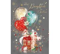 Cherry Orchard 'Special Daughter' Christmas card, from the Gorgeous Grace range, complete with gold envelope, and finished with gold foil detailing.