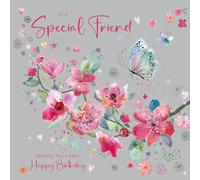 Cherry Orchard | Special Friend Female Birthday Card | Birthday Card for Special Friend | Blossom & Butterflies | Gorgeous Gold Foil details | Envelope Included
