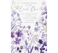 Cherry Orchard, Sympathy Card for Loss of a Loved One - In Loving Memory Bereavement Card with Gold Foil - Condolence Card with Envelope - Heartfelt Verse Inside