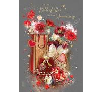 Cherry Orchard , To the Both of You on Your Anniversary Card, Complete with Gold envelope