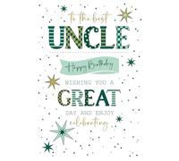 Cherry Orchard Uncle Happy Birthday Card, From, Gold Foil and Embossed Detailing, comes complete with envelope.