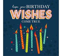 Cherry Orchard Vibrant Male Happy Birthday Cards for Him, finished with Cold Foil and Embossing (CANDLES)