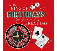Cherry Orchard Vibrant Male Happy Birthday Cards for Him, finished with Cold Foil and Embossing (ROULETTE)