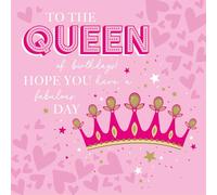 Cherry Orchard Vibrant & Stylish Luxury range of Ladies Birthday Cards, from the Queen of Hearts range, complete with Envelope (QUEEN)