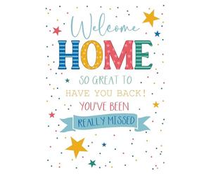 Cherry Orchard Welcome Home Card, from complete with Envelope and Gold Foil Detailing