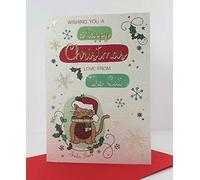 Cherry Orchard Wishing You A Happy Christmas Love from The cat Card