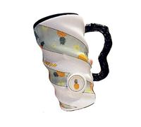 Cherry Pattern Coffee Mug, Cute Fruit Pattern Mug, Large Capacity Mug, Gift for Ladies, 17.6 Oz Pineapple