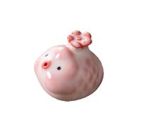Cherry Pink Bubble Fish Tea Pet, Luxury Fish Tank Landscaping Figurine, Incense Holder,Exquisite Workmanship Tea Ornament and Halloween Decor