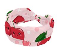 Cherry Pink Women’s Headbands Elastic Wide Turban Headband Soft Head Bands Non Slip Hairband for Yoga Workout Sport Running