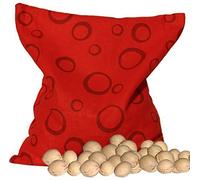 Cherry Pit Bags red with Circle (24x24cm) Cherry Pit Pillow