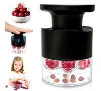 Cherry Pitter Multiple, Push Type Cherry Corer Multiple, Kitchen Cherry Jam 7 Holes Multi Pitter Tool, 7-in-1 Cherry Seed Remover Quick Portable Cherry Pitting Tool with Splatter Protector