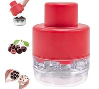 Cherry Pitter Multiple, Push Type Cherry Corer Multiple, Kitchen Cherry Jam 7 Holes Multi Pitter Tool, 7-in-1 Cherry Seed Remover Quick Portable Cherry Pitting Tool