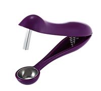 Cherry Pitter, Olive and Cherry Seed Remover Tool, Multi-Function Cherries Stoner with Space-Saving Lock Design, Portable Handheld Fruit Pit Corer for Fresh Dishes, Dates, BPA Free Kitchen Gadget