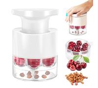 Cherry Pitter Push Type Cherry Corer Multiple New Cherrypitter Remover Tool Multifunction 7-Hole Cherries Stoner Remover Portable Easy Squeeze Cherryseed Removal Tool for Making Cherries Pie and Jam
