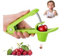 Cherry Pitter Stainless Steel, Cherry Stone Remover, Cherry Pitter, Cherry Pitter, Cherry, Cherry, Cherries Pitter, Cherry Corer, for Quick Removal of Fruit Stones (Green)