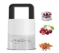 Cherry Pitter Tool, 7-in-1 Press Type Stone Remover with Splash Guard, Fix Juice Splatter & Slow Pitting, Quick Release, for Jam Makers, Home Kitchen Baking Dessert Use