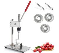 Cherry Pitter Tool - Manual Stainless Steel Corer with Non-Slip Handle for Pitting Cherries, Red Dates, Hawthorn - Easy Fruit Remover