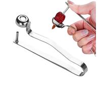 Cherry Pitter Tool - Portable Red Dates Corer and Olive Pit Remover, Fruit Seed Extractor | Stainless Steel Core Remover, Manual Fruit Pitting Tool for Jujube, Kitchen Prep, and Snack Making