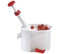 Cherry Pitter with Catcher Container, Plastic Cherry Pit Remover Tool Reusable Practical Core Remover for Home Traveling Fruit Gadget..
