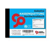 Cherry Printers Carbon German Free Cash Receipt Duplicate Book (A6 148 Mm X 105 Mm) 50 Sets