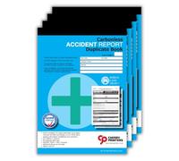 Cherry Printers | Carbonless Accident Report Duplicate Book A5 | 4 Pack