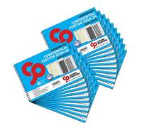 Cherry Printers | Carbonless Confidential Visitor Sign in Book A4 | GDPR Compliant Duplicate Visitor Log Book | Hidden Name Sign in Sheets | 50 Duplicate Sets | School Workplace Reception **20 Pack**