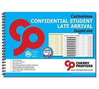Cherry Printers Carbonless NCR Confidential Student Late Arrival Duplicate Wiro Book A4 50 Sets