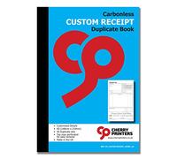 Cherry Printers Carbonless NCR **Custom** Receipt Duplicate Book A5 50 Sets **4 Pack**