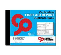Cherry Printers Carbonless NCR First Aid Report Duplicate Book A5