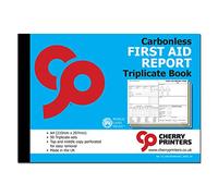 Cherry Printers Carbonless NCR First Aid Report Triplicate Book A4 50 Sets