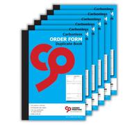 Cherry Printers Carbonless NCR Order Form A4 Duplicate Book | 6 Pack