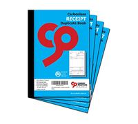 Cherry Printers | Carbonless NCR | Receipt Duplicate Book | A5 50 Sets | **4 Pack**