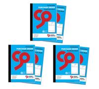 Cherry Printers | Carbonless Purchase Order Duplicate Book A4 | 2 Part NCR Order Book | 50 Duplicate Sets | Perforated Top Copy | Business Purchase Order Forms for Office & Self Employed **6 Pack**