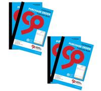 Cherry Printers Carbonless Purchase Order Triplicate Book A4 | 3 Part NCR Order Book | 50 Sets | Perforated Easy Tear Copies | Purchase Order Forms for Business Office Self Employed **4 Pack**