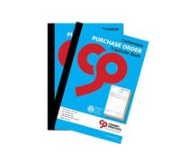 Cherry Printers Carbonless Purchase Order Triplicate Book A4 | 3 Part NCR Order Book | 50 Sets | Perforated Easy Tear Copies | Purchase Order Forms for Business Office Self Employed **2 Pack**