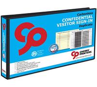 Cherry Printers Confidential Visitor Sign in Ring Binder with 50 A4 Duplicate Sets *Plus x5 Additional Refill Packs*